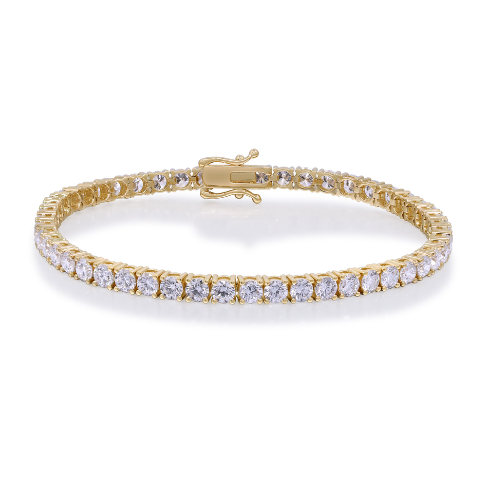 14K Yellow Gold Lab-Grown 8.82 ctw Diamond Bracelet